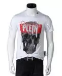 chaude t shirt philipp plein homme pas cher col rond de coton n19383 skull paris